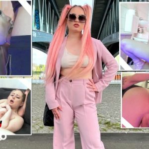 GERMAN SCOUT – Pink Hair Curvy Teen Maria Gail with Saggy Tits at Rough Anal Sex Casting